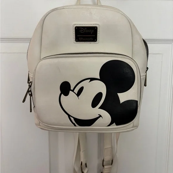 Disney | Bags | Disney Loungefly Cream And Black Mickey  display picture 2